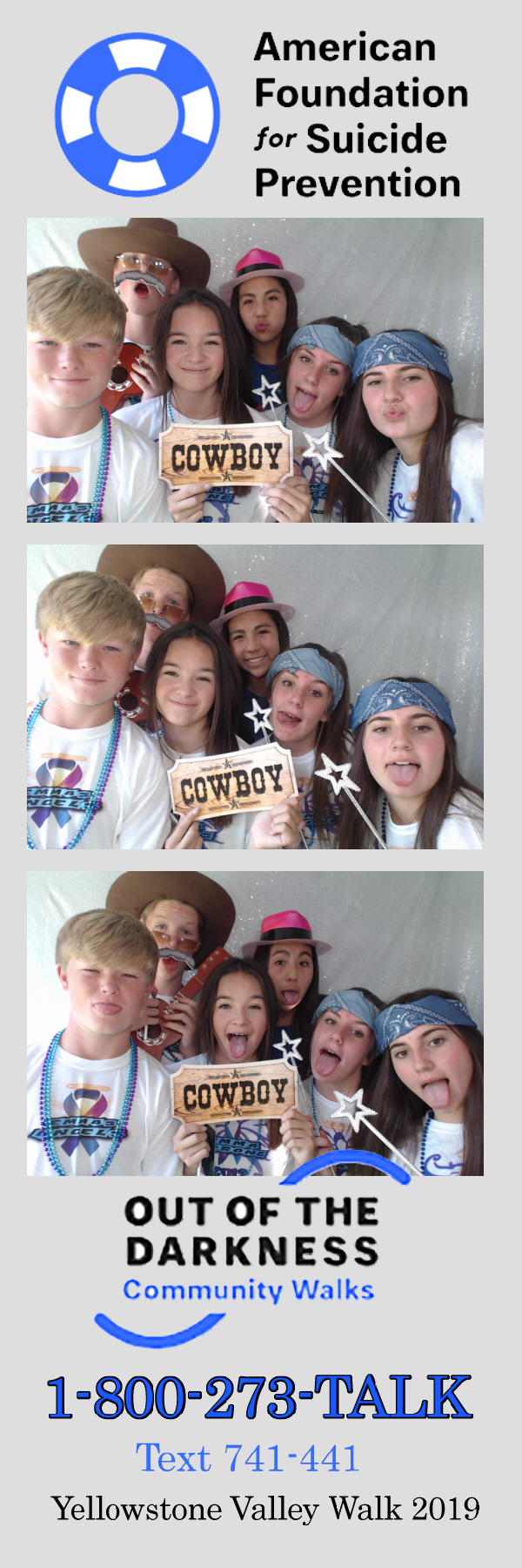 Out of the Darkness Walk 2019 | View more photos from the event at gallery.photoboothbillings.com/u/PhotoBoothBillings/Out-of-the-Darkness-Walk-2019
